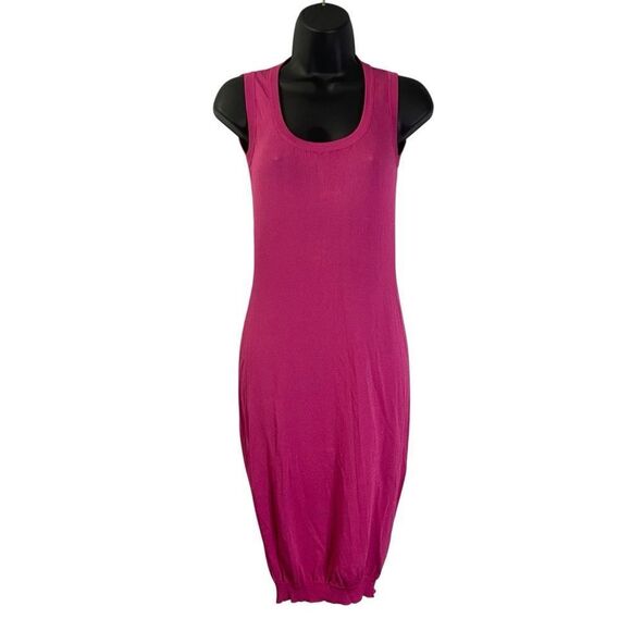 Moschino Cheap and Chic Magenta Pink Dress with Back Cutouts Bodycon Size 6 - Picture 2 of 10